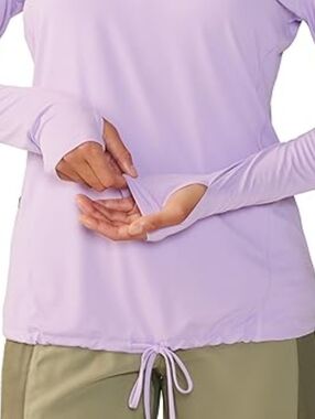 Mountain Hardwear Lavender Hooded Sun Shirt